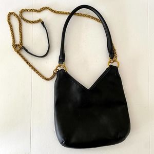 Anthropologie Black Vegan Leather Convertible Purse